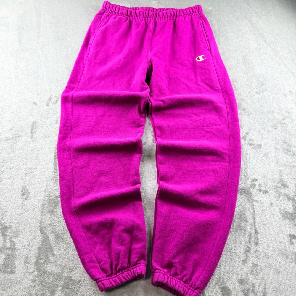 Champion Reverse Weave Sweatpants Women's Medium Magenta Pink Joggers